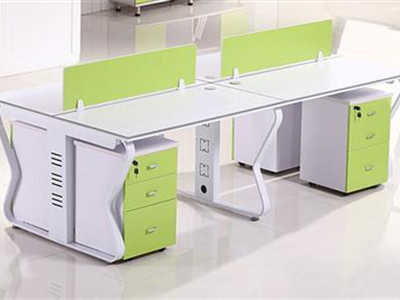 职员桌椅屏风员工4人位现代简约电脑桌